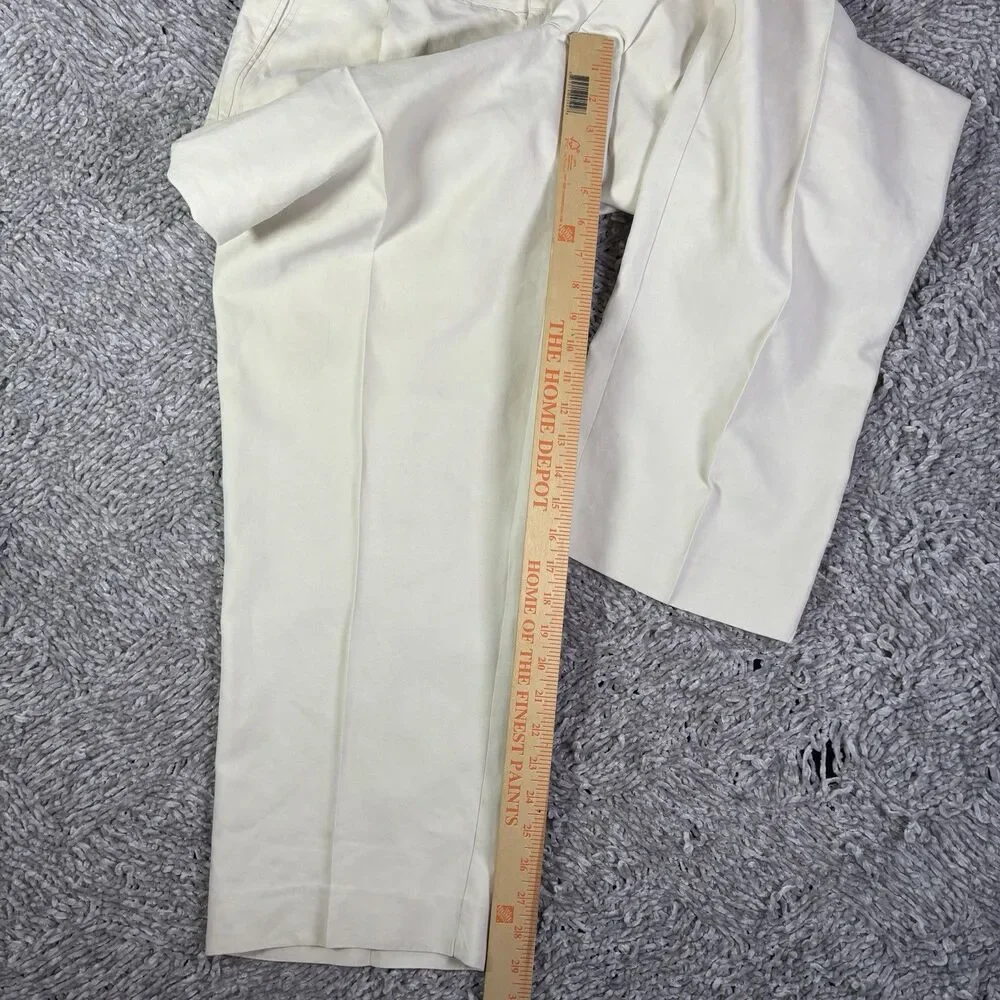 Tommy Bahama Linen Silk Pants Mens 36 Beige Pleated Preppy Designer Beach Summer